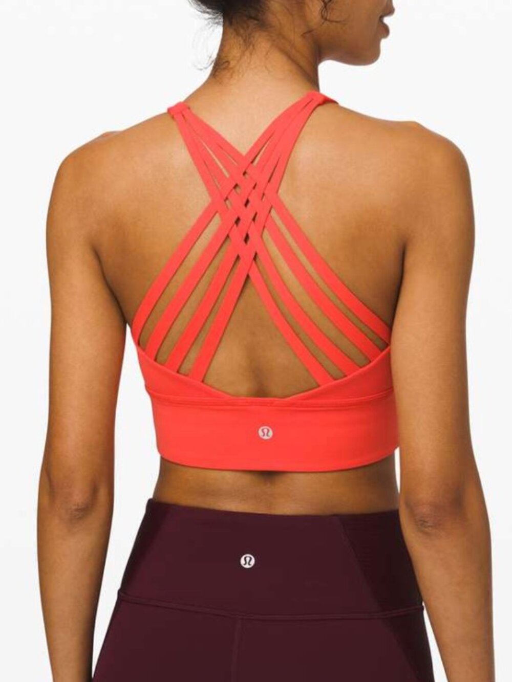 Lululemon Free To Be Moved Bra High Neck Thermal Red Size 6